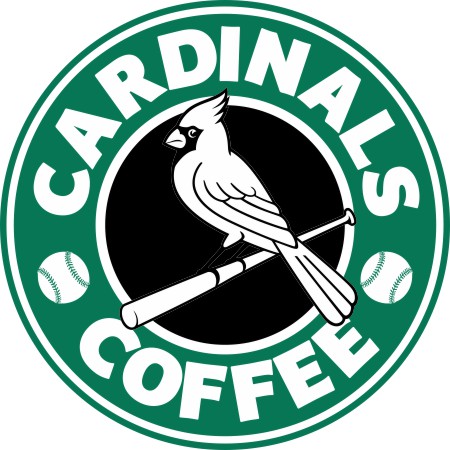 St. Louis Cardinals Starbucks Coffee Logo vinyl decal